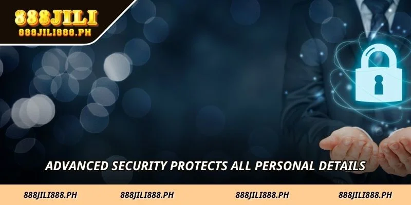 Advanced security protects all personal details