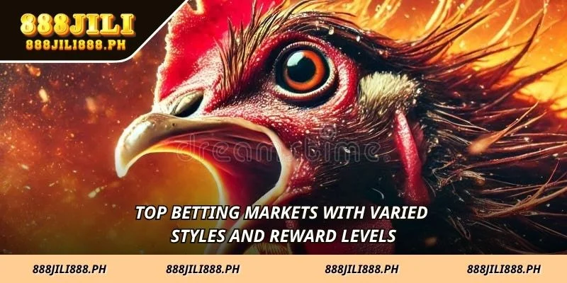 Top betting markets with varied styles and reward levels